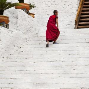 PUNAKHA DZONG MERDİVENLERİNDE BUTAN - 2